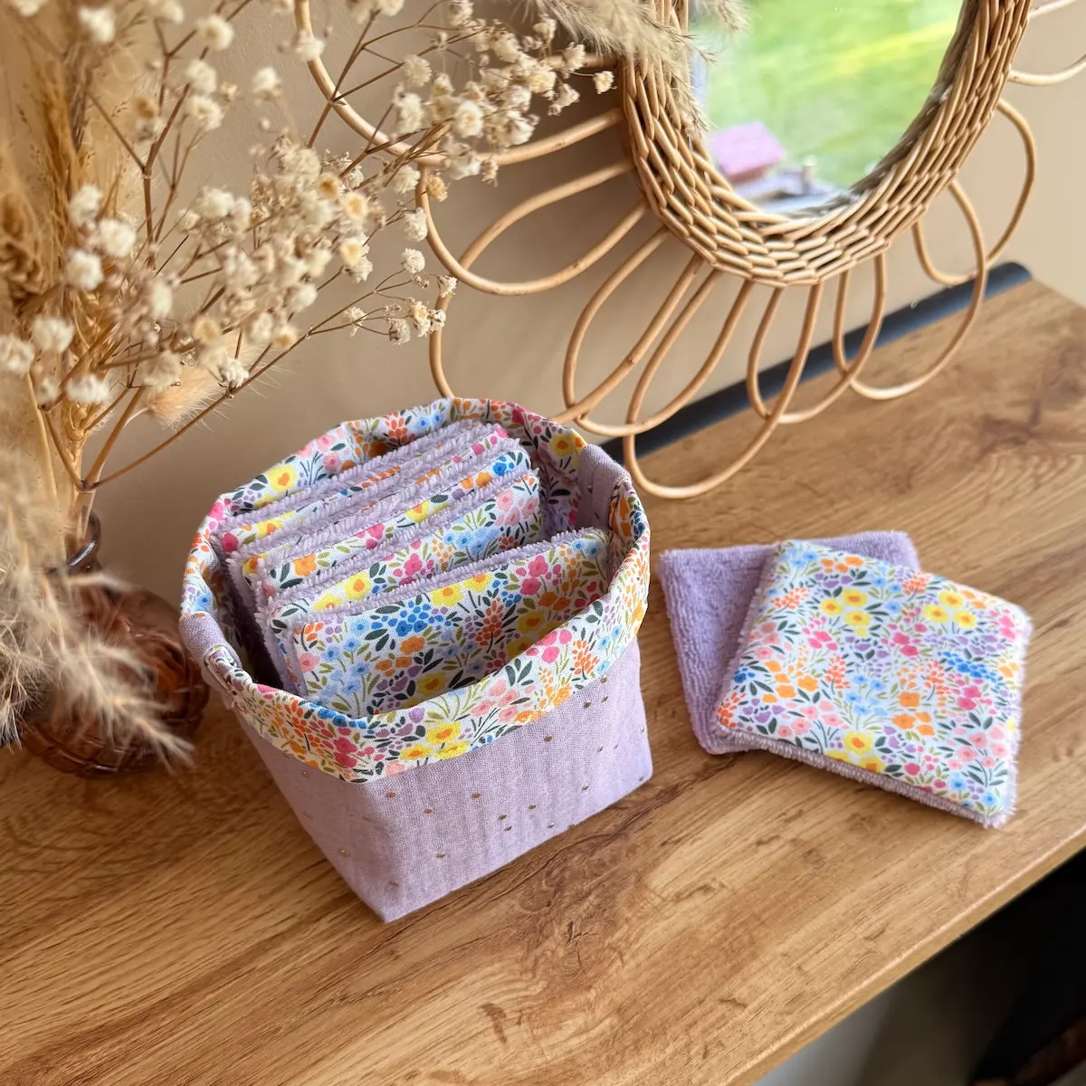 HUGUETTE & PAULETTE - La panière et ses 7 lingettes lavables – Image 12